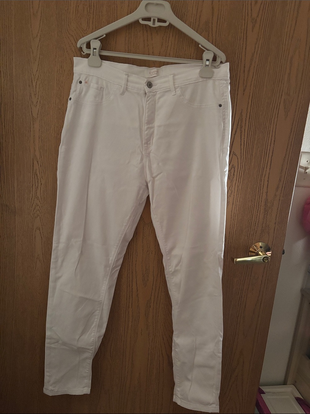 Women's White Skinny Jeans -  Stretch Fit